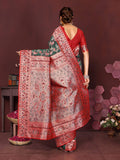 Varanga Women Banarasi Saree With Blouse Piece