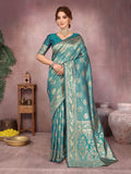 Varanga Women Banarasi Saree With Blouse Piece