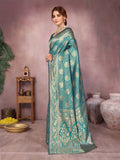 Varanga Women Banarasi Saree With Blouse Piece