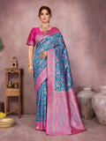 Varanga Women Banarasi Saree With Blouse Piece