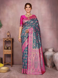 Varanga Women Banarasi Saree With Blouse Piece