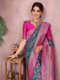 Varanga Women Banarasi Saree With Blouse Piece