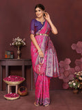 Varanga Women Banarasi Saree With Blouse Piece