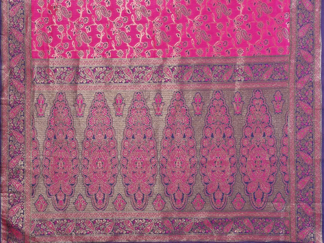 Varanga Women Banarasi Saree With Blouse Piece