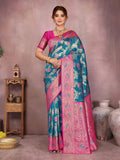 Varanga Women Banarasi Saree With Blouse Piece
