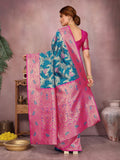 Varanga Women Banarasi Saree With Blouse Piece