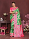 Varanga Women Banarasi Saree With Blouse Piece