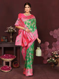 Varanga Women Banarasi Saree With Blouse Piece