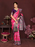 Varanga Women Banarasi Saree With Blouse Piece