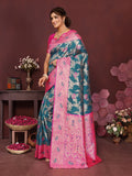 Varanga Women Banarasi Saree With Blouse Piece