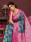 Varanga Women Banarasi Saree With Blouse Piece