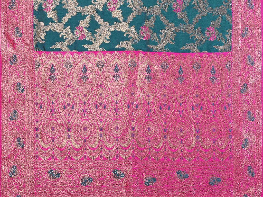 Varanga Women Banarasi Saree With Blouse Piece