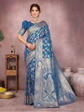 Varanga Women Banarasi Saree With Blouse Piece