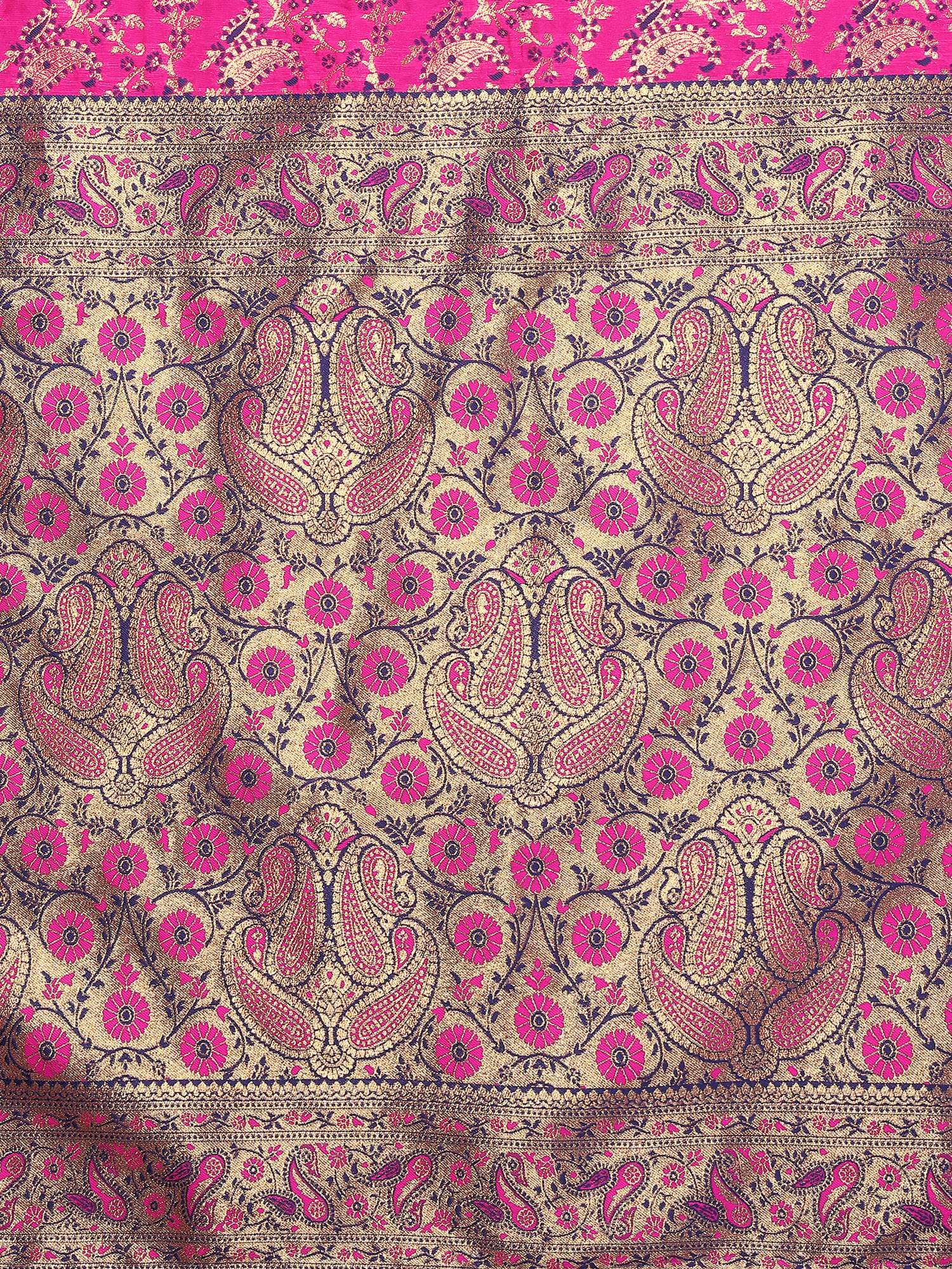 Varanga Women Banarasi Saree With Blouse Piece