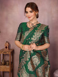 Varanga Women Banarasi Saree With Blouse Piece