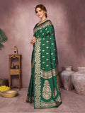 Varanga Women Banarasi Saree With Blouse Piece