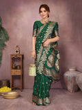 Varanga Women Banarasi Saree With Blouse Piece