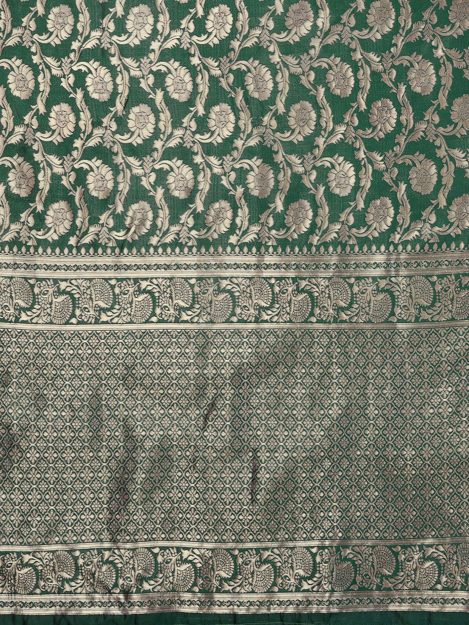 Varanga Women Banarasi Saree With Blouse Piece