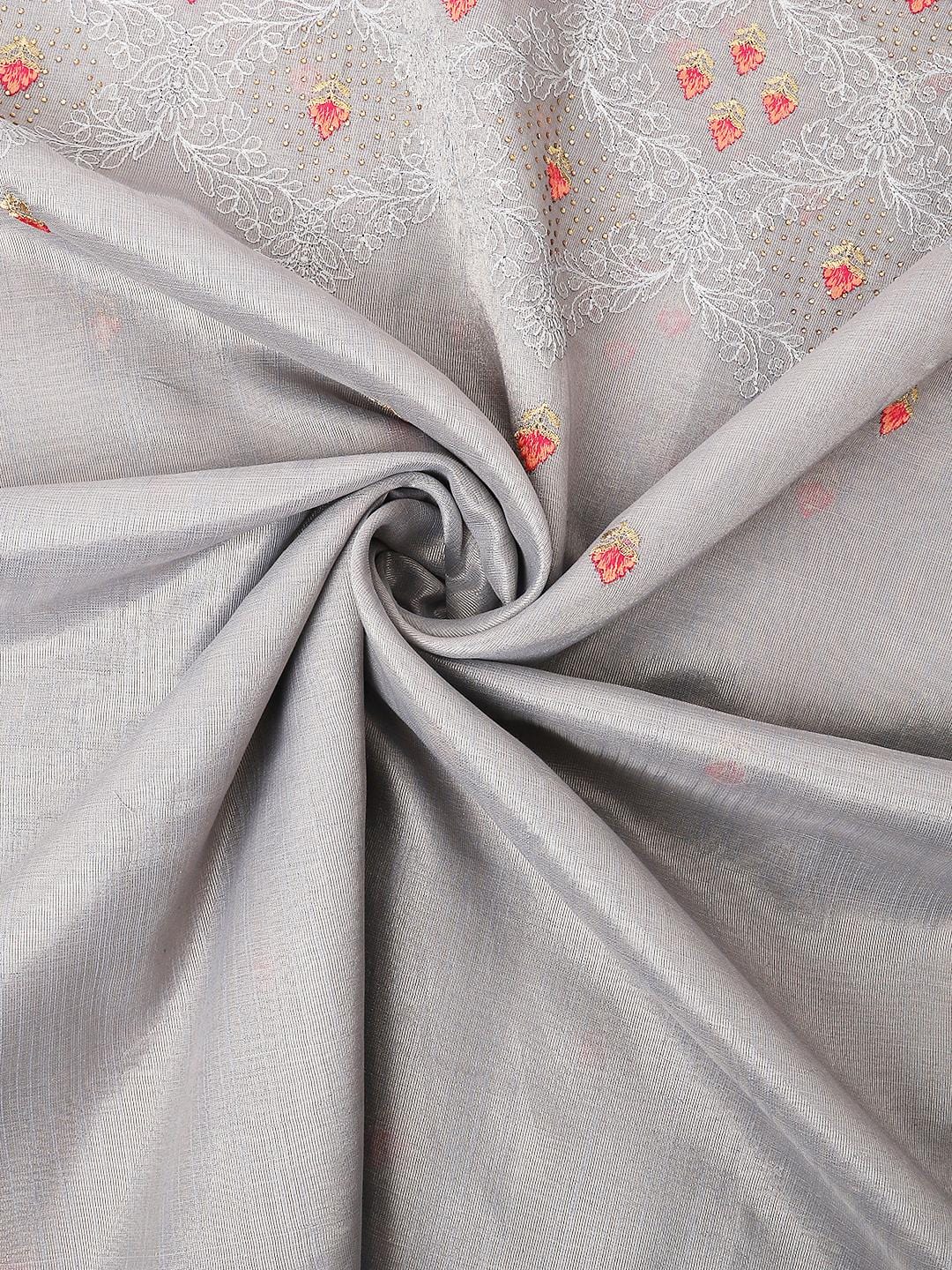 Ethnic Motifs Zari Woven Design Banarasi Saree