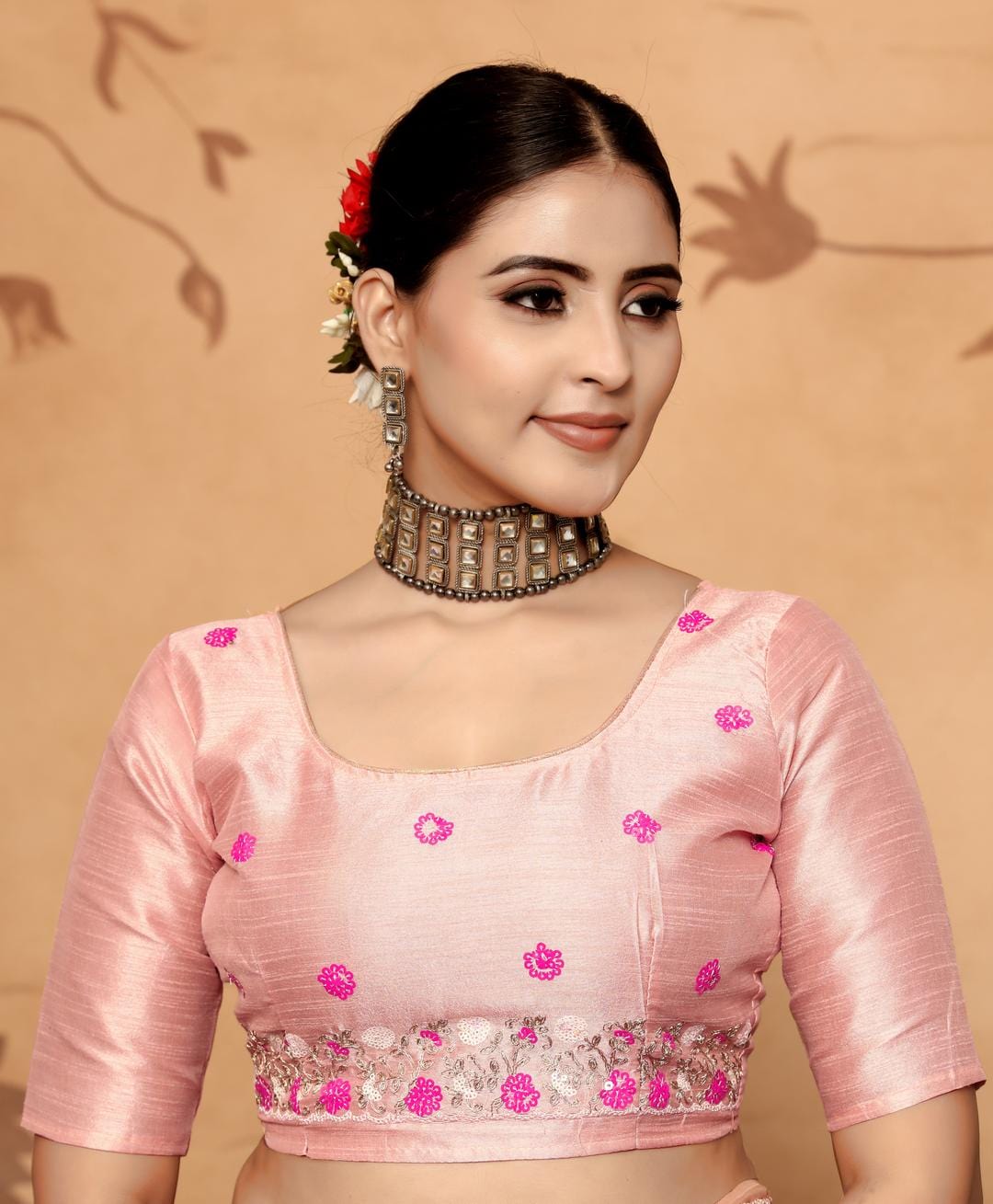 Ethnic Motifs Zari Woven Design Banarasi Saree
