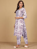 Varanga Women Round Neck Bold Print Co Ord Set