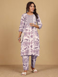 Varanga Women Round Neck Bold Print Co Ord Set