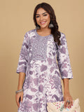 Varanga Women Round Neck Bold Print Co Ord Set
