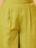 Varanga Women Solid Co Ords Set With A Drawstring Crop Shirt And Easy Fit Trouser . Simple , Sleek , Statement.