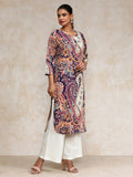 Varanga Women paisley printed three quarter sleeve Kurta