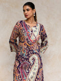 Varanga Women paisley printed three quarter sleeve Kurta