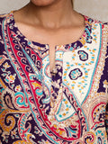 Varanga Women paisley printed three quarter sleeve Kurta