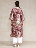 Varanga Women paisley printed three quarter sleeve Kurta