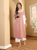 Varanga Women Ethnic Floral Printed Flared Sleeve Kurta