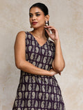 Varanga Women Paisley Printed V Neck sleeveless Kurta