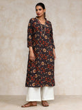 Varanga Women Ethnic Jaipuri Printed V Neck A-Line Kurta
