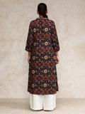 Varanga Women Ethnic Jaipuri Printed V Neck A-Line Kurta