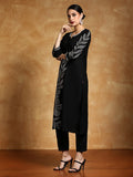 Varanga Women Thread Embroidered Floral Motif Kurta