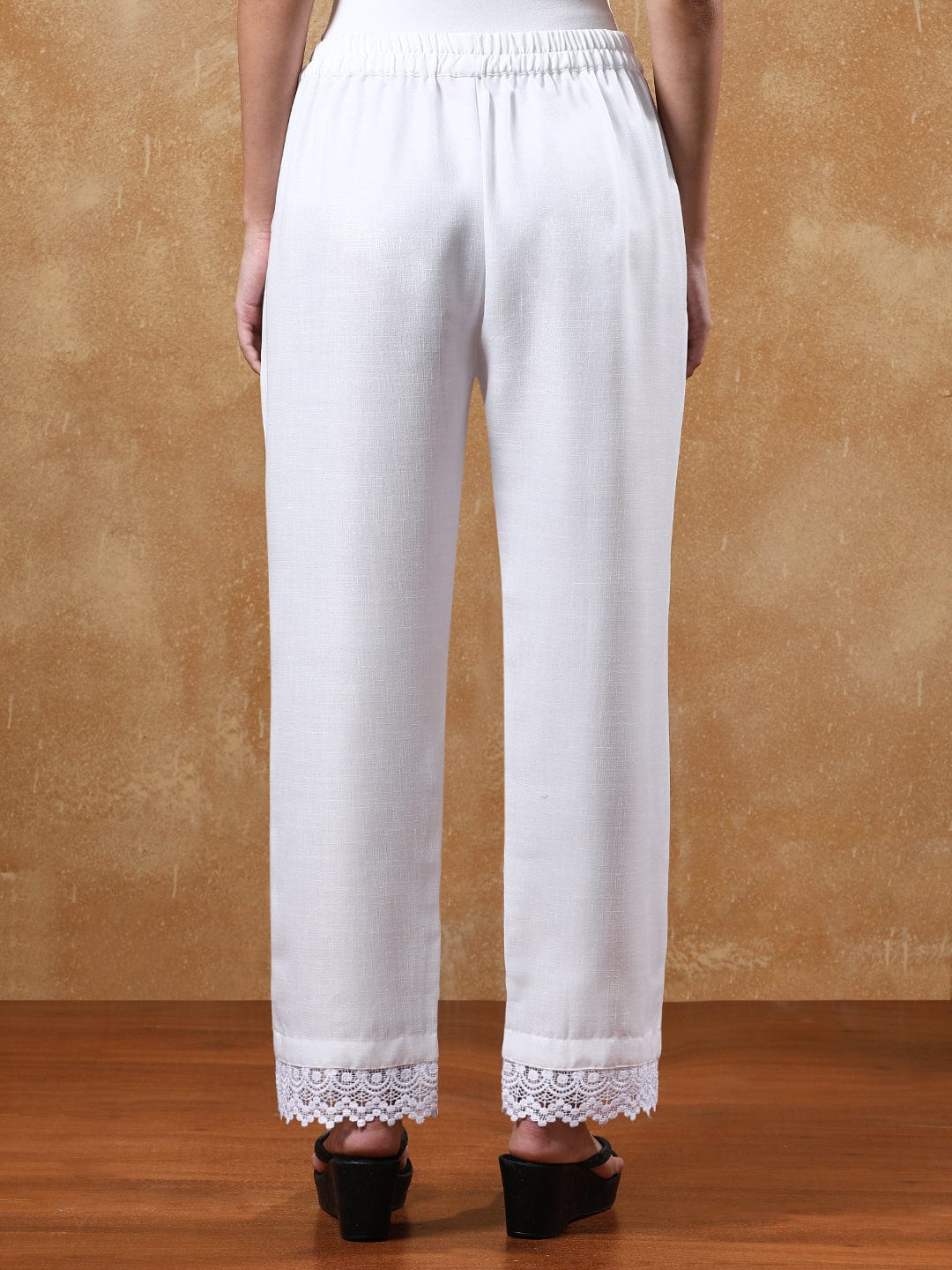 Women Lace Detailed Regular Palazzo