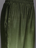 Varanga Women Mandarin Collar Placement Embroidered Kurta Paired With Tonal Bottom