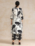 Varanga Floral Printed Apple Hem Kurta With Trouser