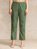 Ikat Printed Boho Look With Tassel Kurta & Chevron Trouser