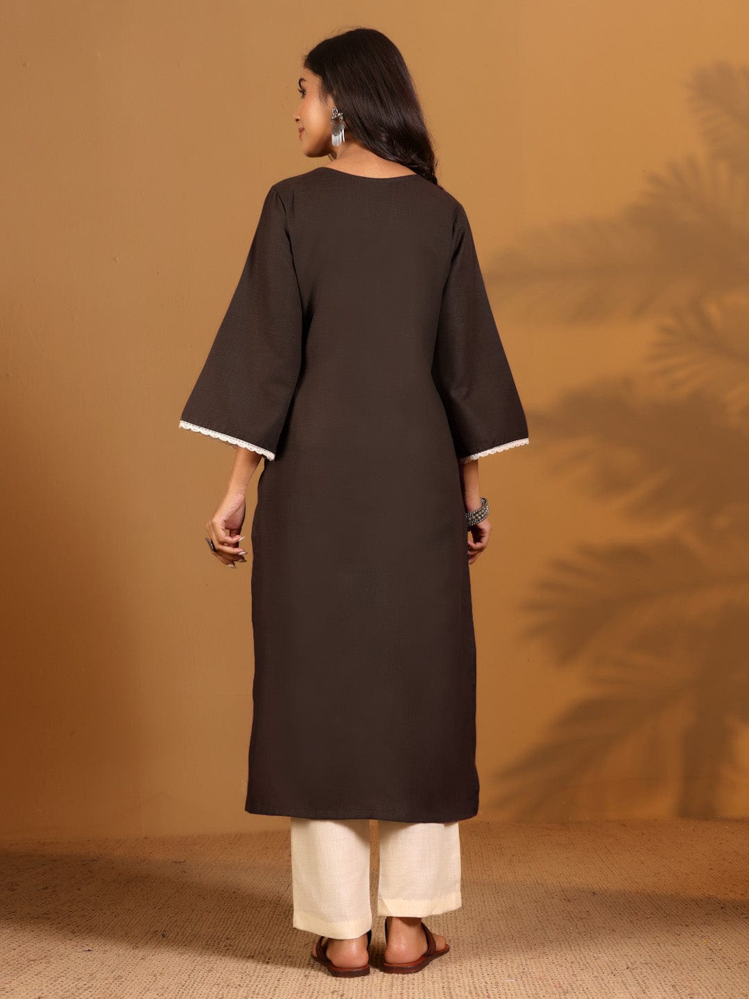 Varanga Women Flared Sleeve Pakistani Look Kurta with Trouser