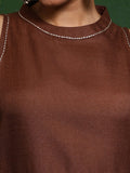 Varanga Women Round Neck Sleeveless Kurta with Trouser