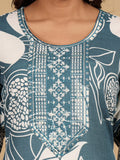 Varanga Women Round Neck Bold Print Kurta Set