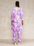 Varanga Women Abstract Printed Apple Hem Kurta with Trouser Coord Set