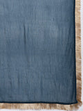 Varanga Blue Embroidered Kurta Paired With Tonal Bottom And Plain Dupatta
