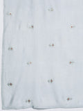 Varanga Women Blue Printed Kurta Paired With Contrast Bottom And Embroidered Dupatta