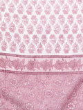 Varanga Women Mauve Printed A-Line Kurta Paired With Contrast Printed Bottom And Dupatta
