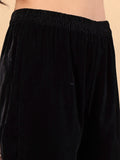 Varanga Floral Embroidered Zari Velvet Kurta with Trousers & Dupatta