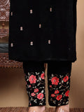 Varanga Floral Embroidered Zari Velvet Kurta with Trousers & Dupatta